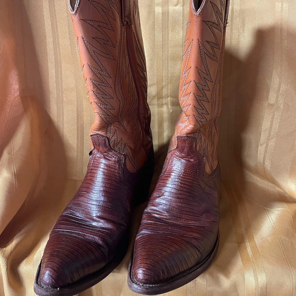 Vintage Lizard Skin Cowboy Boots *Unbranded*